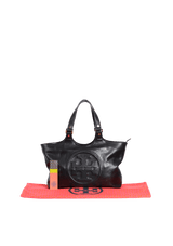 LEATHER BOMBE TOTE