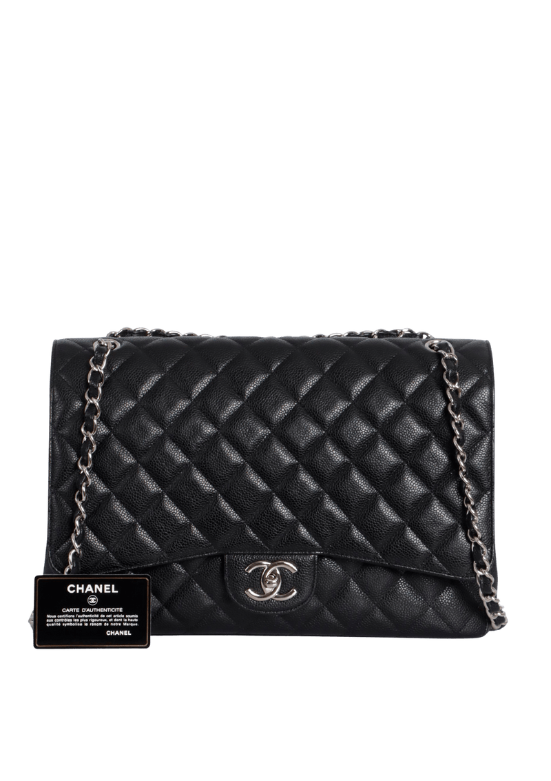 MAXI CLASSIC DOUBLE FLAP CAVIAR