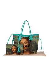 X JEFF KOONS MASTERS COLLECTION DA VINCI NEVERFULL MM W/ POUCH