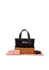 MATELASSÉ TRIMMED TOTE BAG