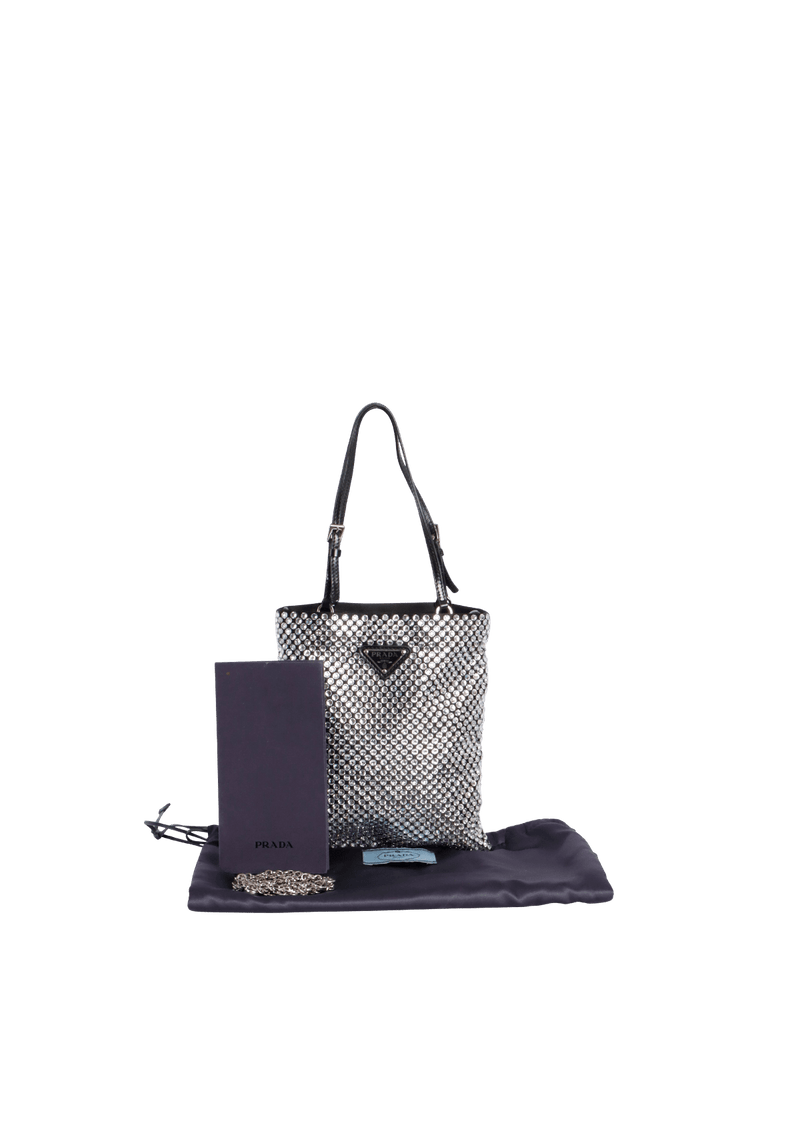 CRYSTAL MINI BAG WITH CHAIN