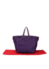 LEATHER CHAIN TOTE BAG