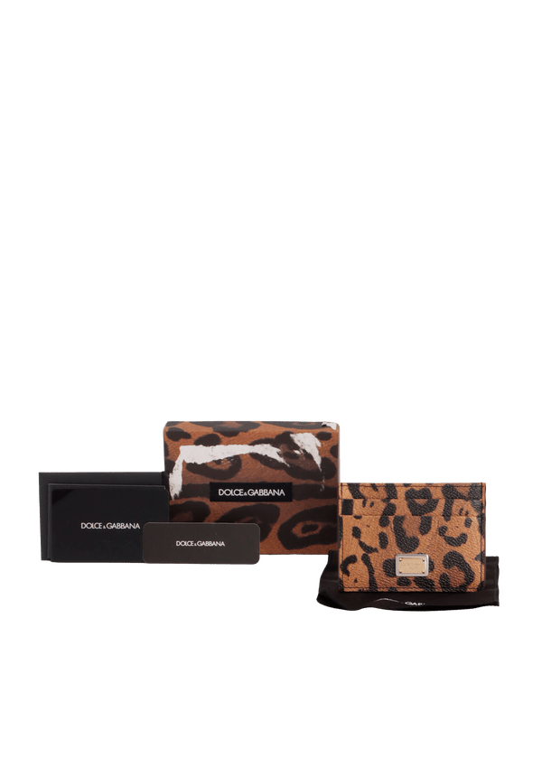 ANIMAL PRINT CARD HOLDER