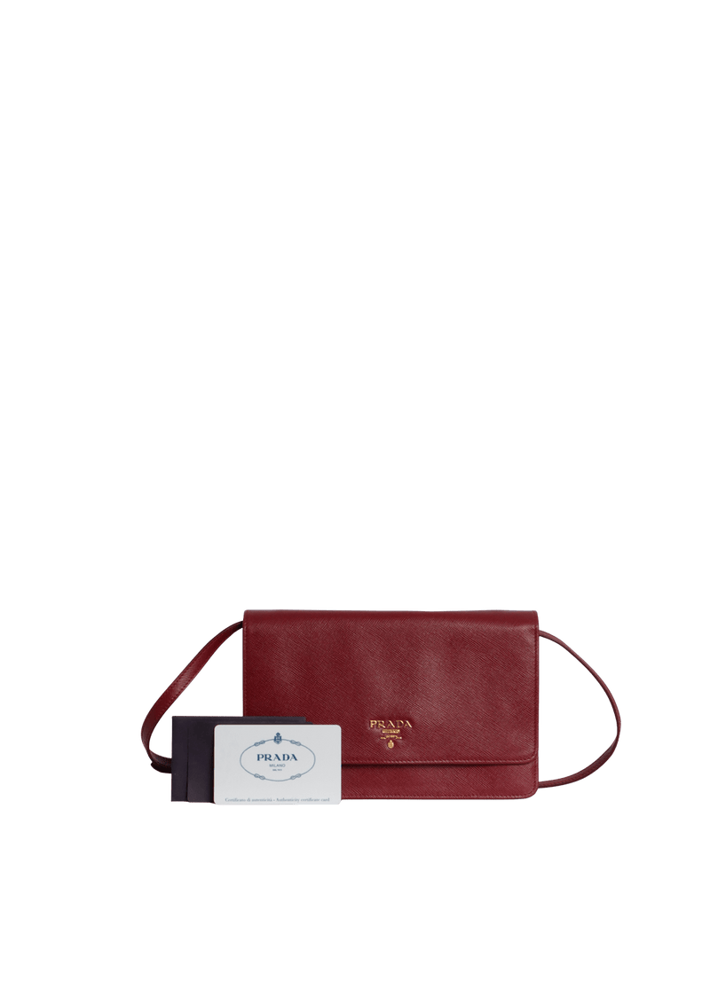 SAFFIANO WALLET ON STRAP