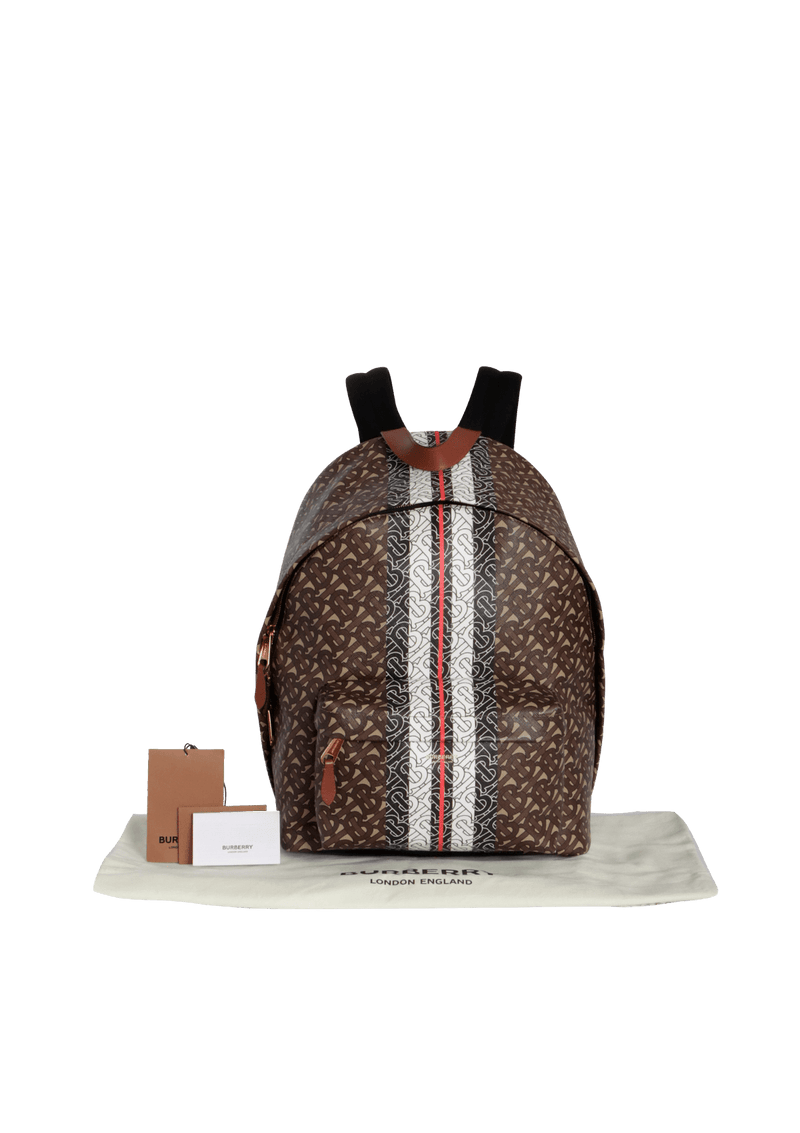 MONOGRAM STRIPE BACKPACK