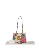 GG SUPREME SMALL PADLOCK FLORA BAG