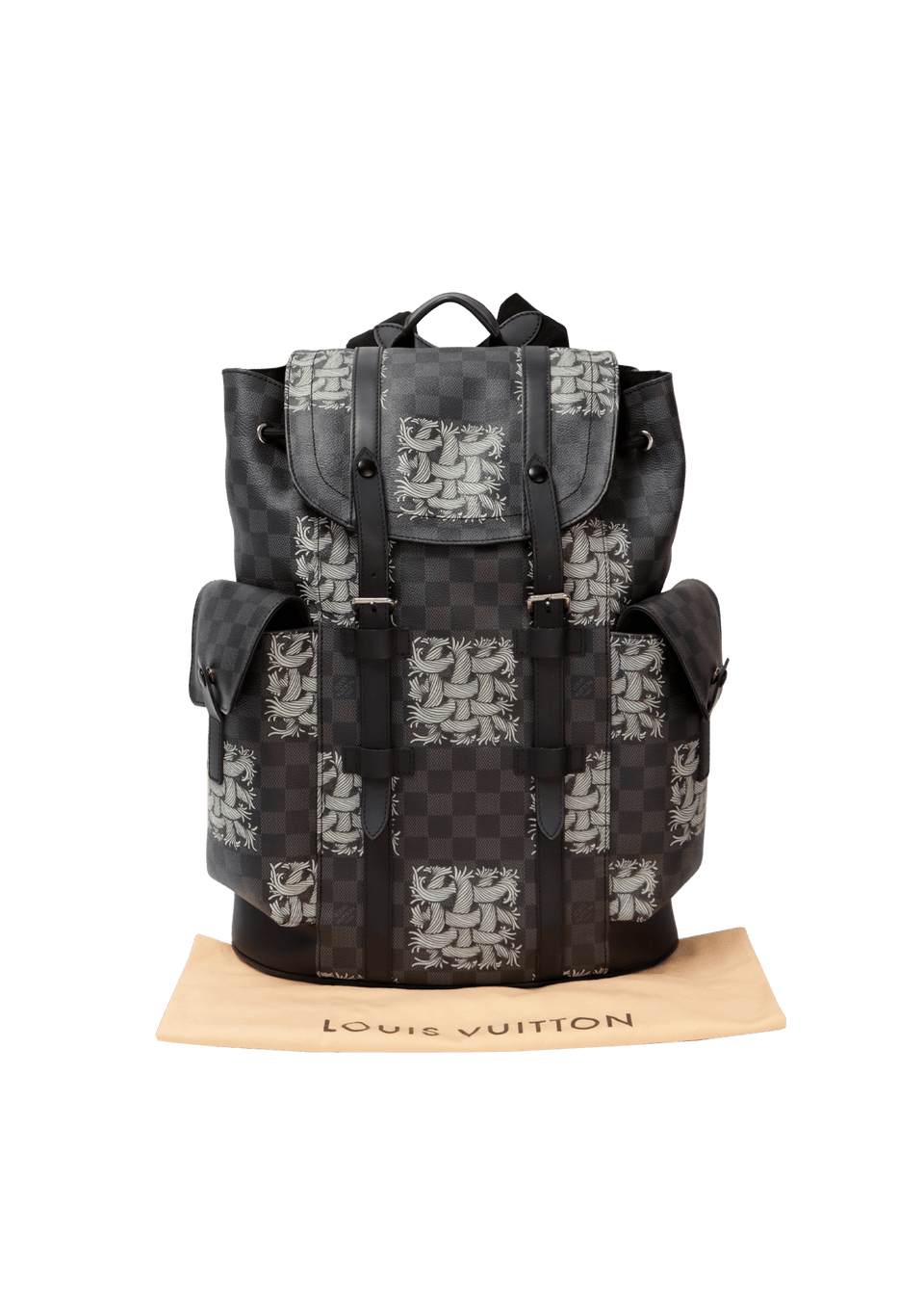louis vuitton backpack christopher nemeth damier graphite X CHRISTOPHER NEMETH DAMIER GRAPHITE ROPE CHRISTOPHER MM BACKPACK