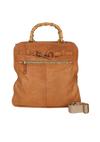LEATHER BAMBOO BAG