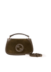 SUEDE BLONDIE LARGE TOP HANDLE BAG
