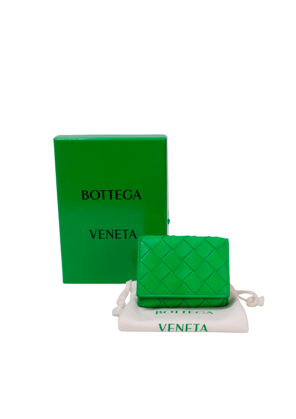 INTRECCIATO TINY TRI-FOLD WALLET
