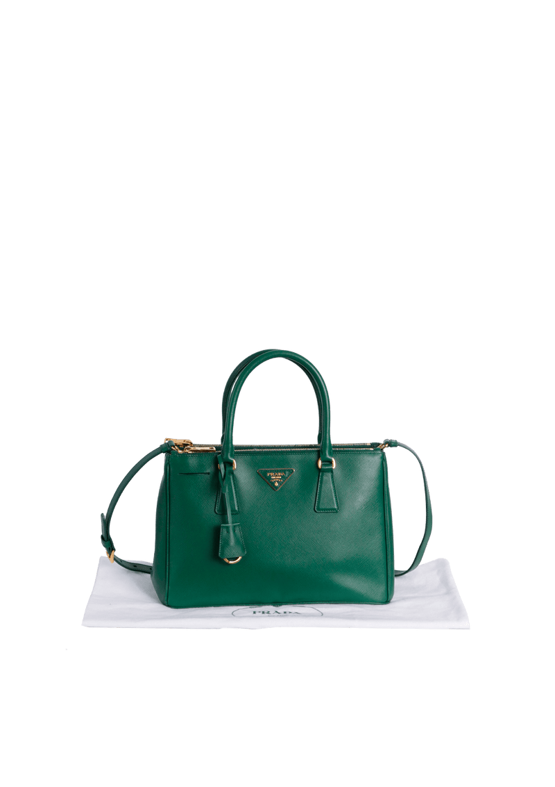 MEDIUM SAFFIANO LUX DOUBLE ZIP GALLERIA