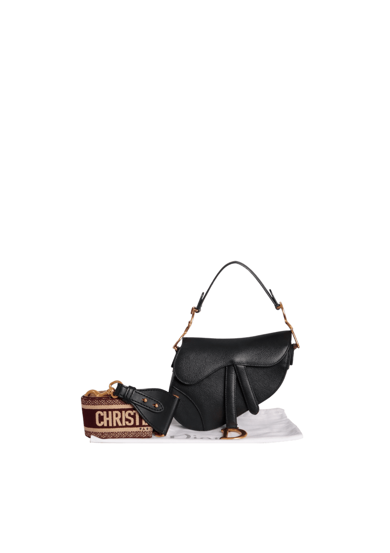 LEATHER SADDLE BAG + STRAP