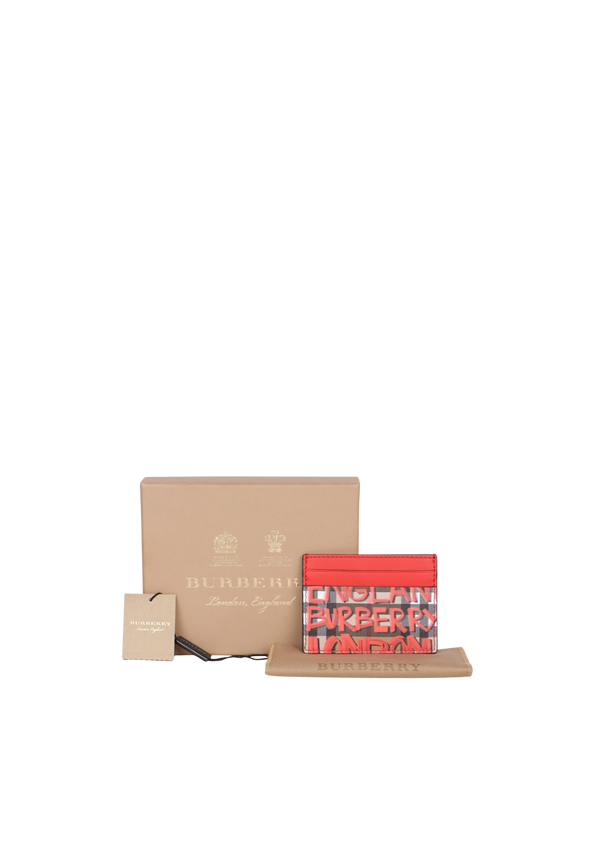 GRAFFITI PRINT VINTAGE CHECK CARD HOLDER