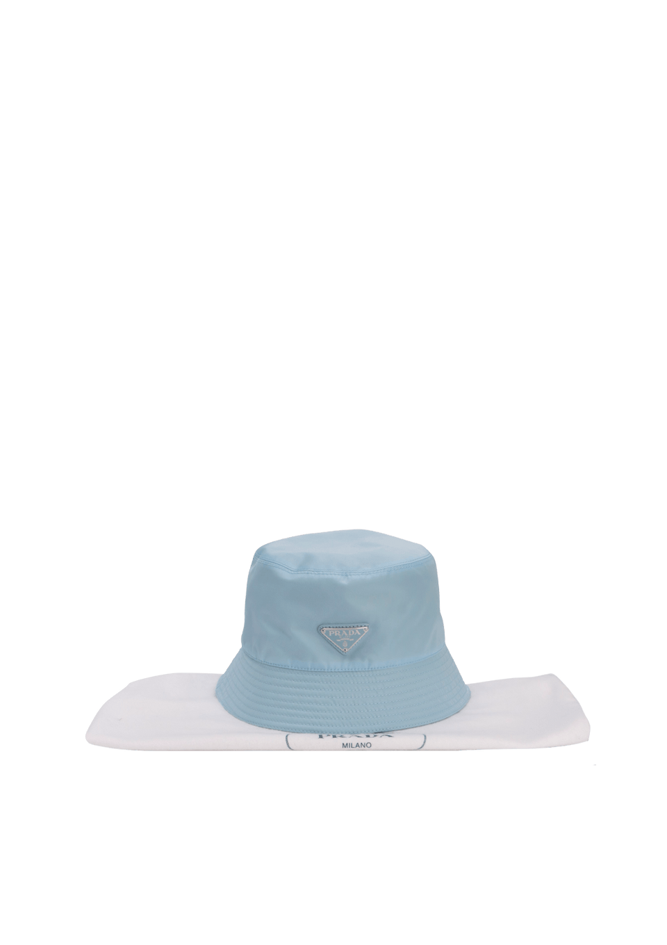 CHAPÉU PRADA RE-NYLON BUCKET HAT G AZUL ORIGINAL – Gringa