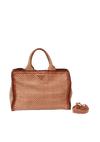 SMALL MADRAS CONVERTIBLE WOVEN BAG