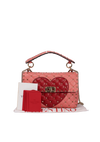MEDIUM HEART ROCKSTUD SHOULDER BAG