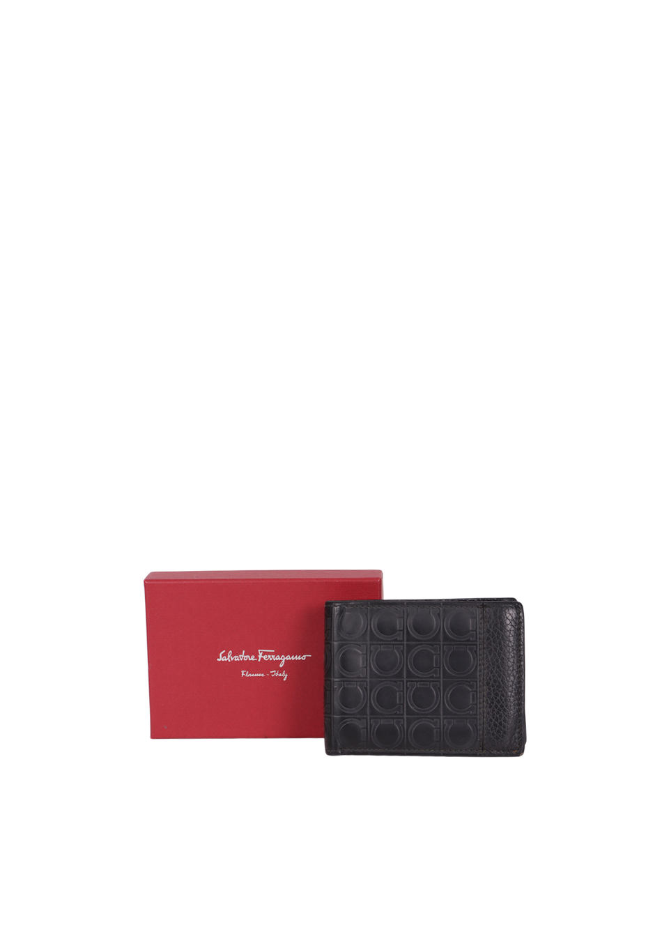 CARTEIRA SALVATORE FERRAGAMO LEATHER SIGNATURE WALLET PRETO P