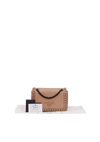 STUDDED GLACE FLAP BAG