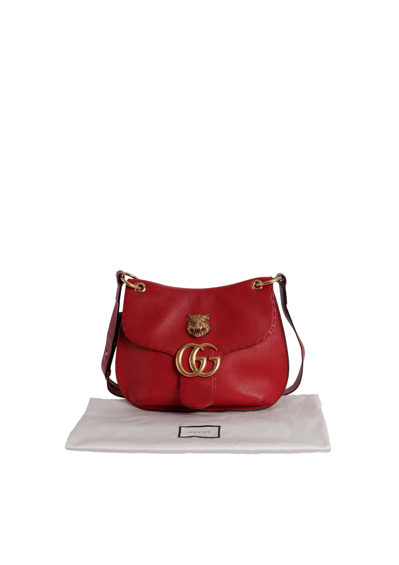 GG MARMONT ANIMALIER SHOULDER BAG