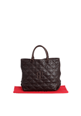 QUILTED STUD TOTE