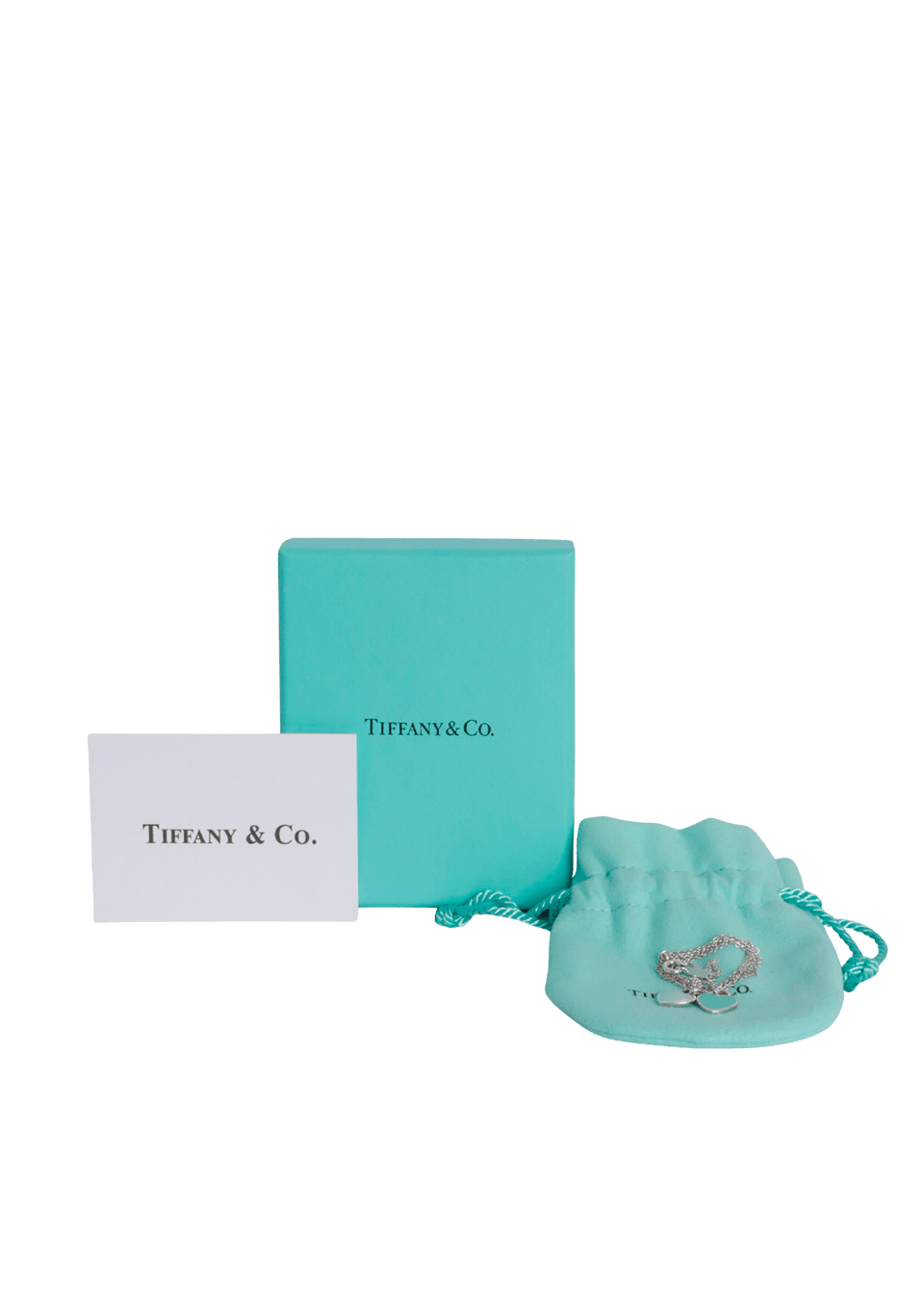 COLAR TIFFANY & CO. ''RETURN TO TIFFANY'' DOUBLE HEART NECKLACE