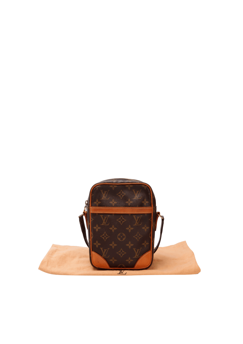 BOLSA LOUIS VUITTON VINTAGE MONOGRAM DANUBE PM MARROM ORIGINAL