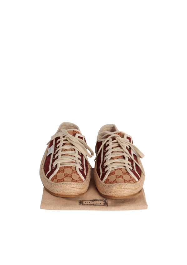 GG CANVAS ESPADRILLE SNEAKERS 42.5