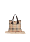 HAYMARKET CHECK CANVAS TOTE