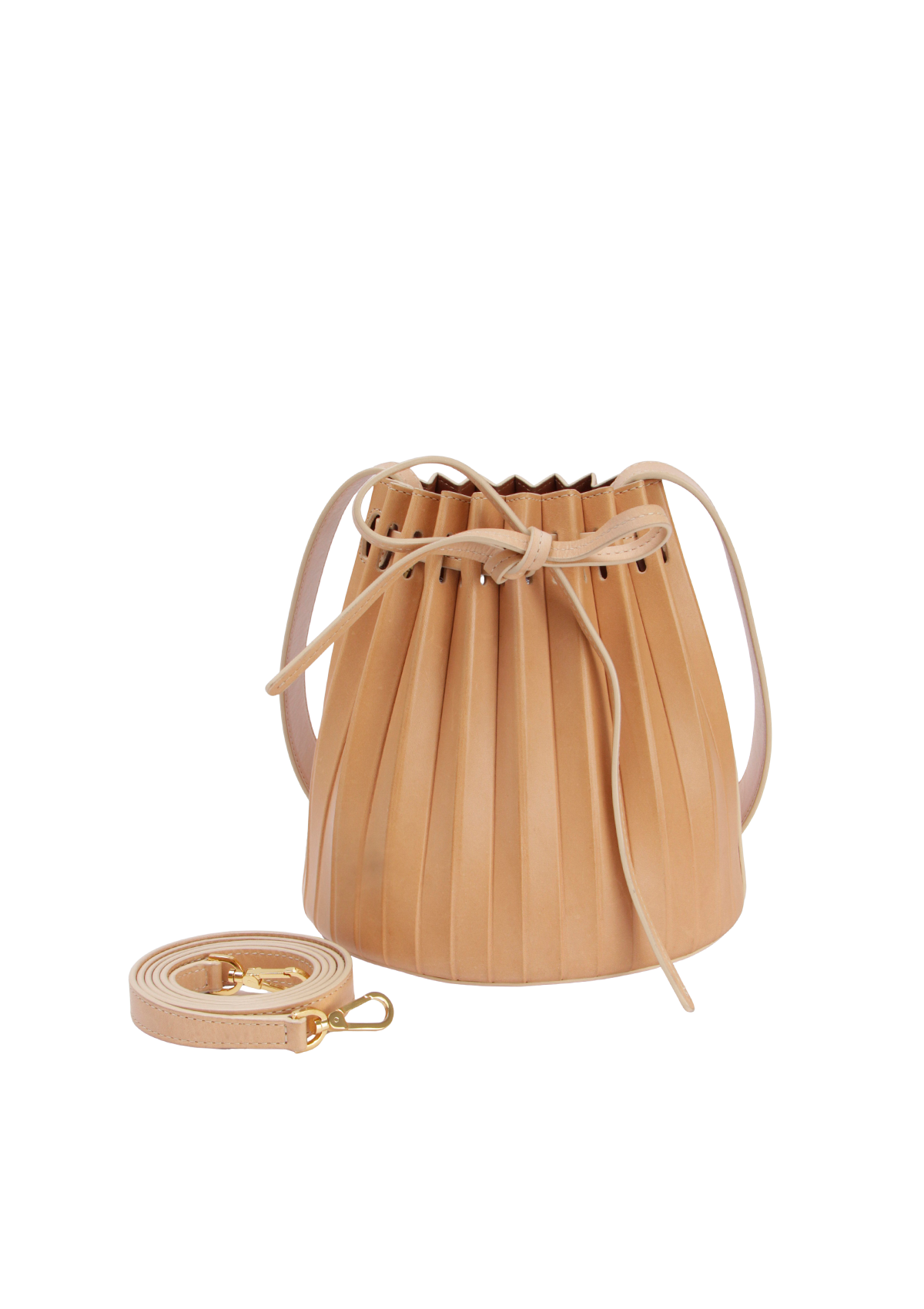 MINI PLEATED BUCKET BAG
