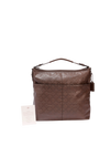 SIGNATURE EMBOSSED SHOULDER BAG
