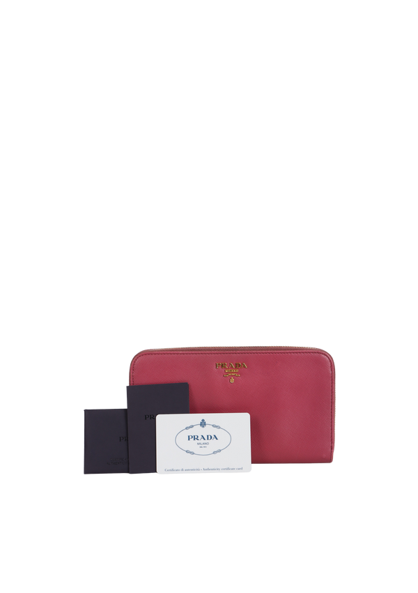 SAFFIANO ZIP AROUND WALLET