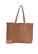 EMBOSSED CREST TOTE