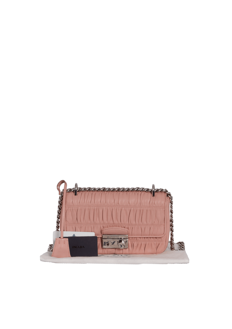 NAPPA GAUFRE FLAP CHAIN BAG