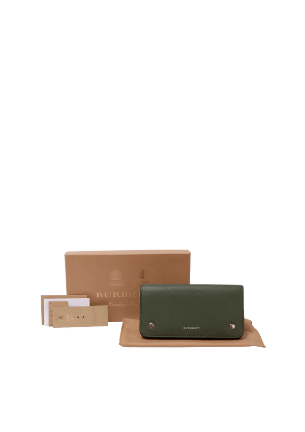 LEATHER FLAP WALLET