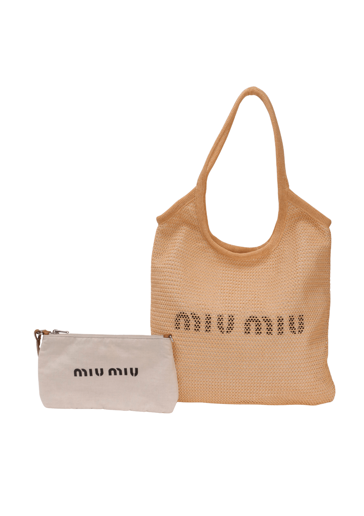 WOVEN FABRIC LOGO TOTE BAG