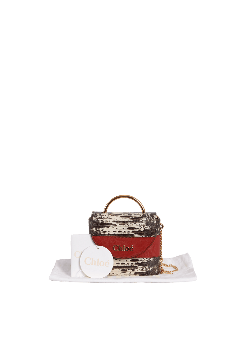 SMALL ABY LOCK CROCO BAG