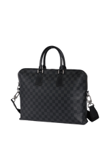 DAMIER GRAPHITE PORTE DOCUMENTS JOUR