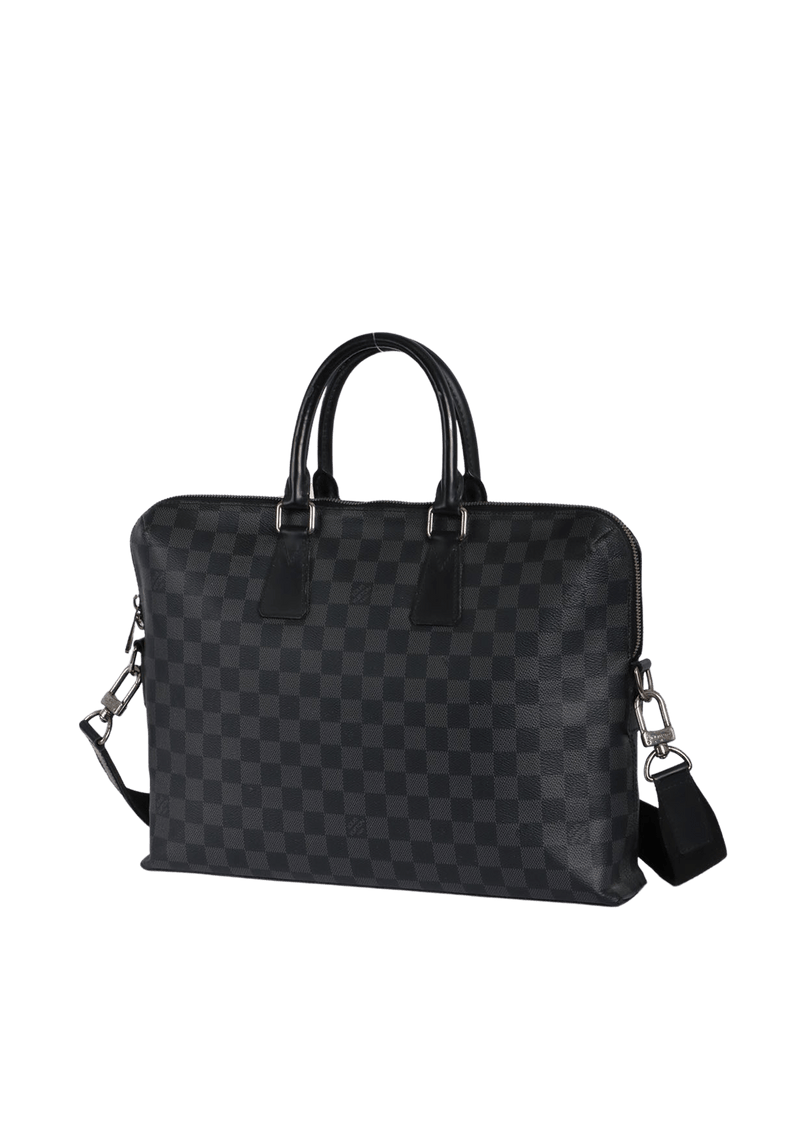 DAMIER GRAPHITE PORTE DOCUMENTS JOUR