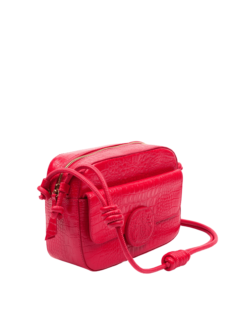 BOLSA ESSENTIALS EM COURO TRANSVERSAL