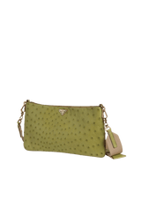 OSTRICH SHOULDER BAG