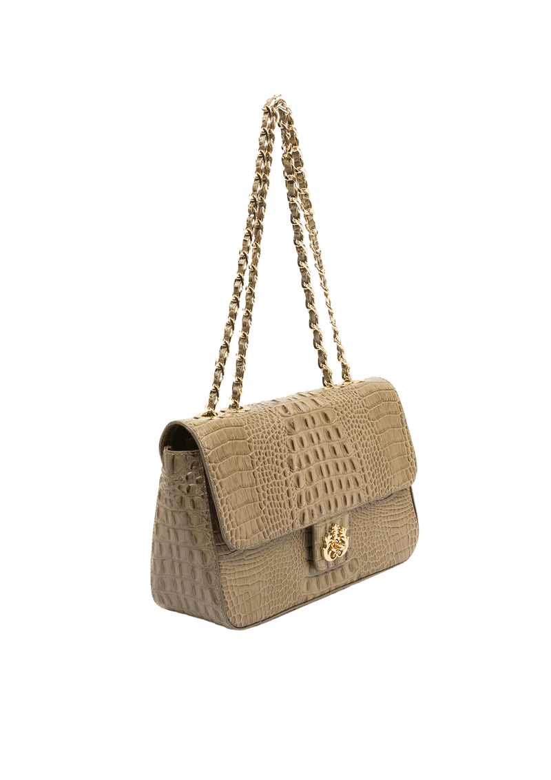 BOLSA ANNE JUMBO EM COURO NATURAL