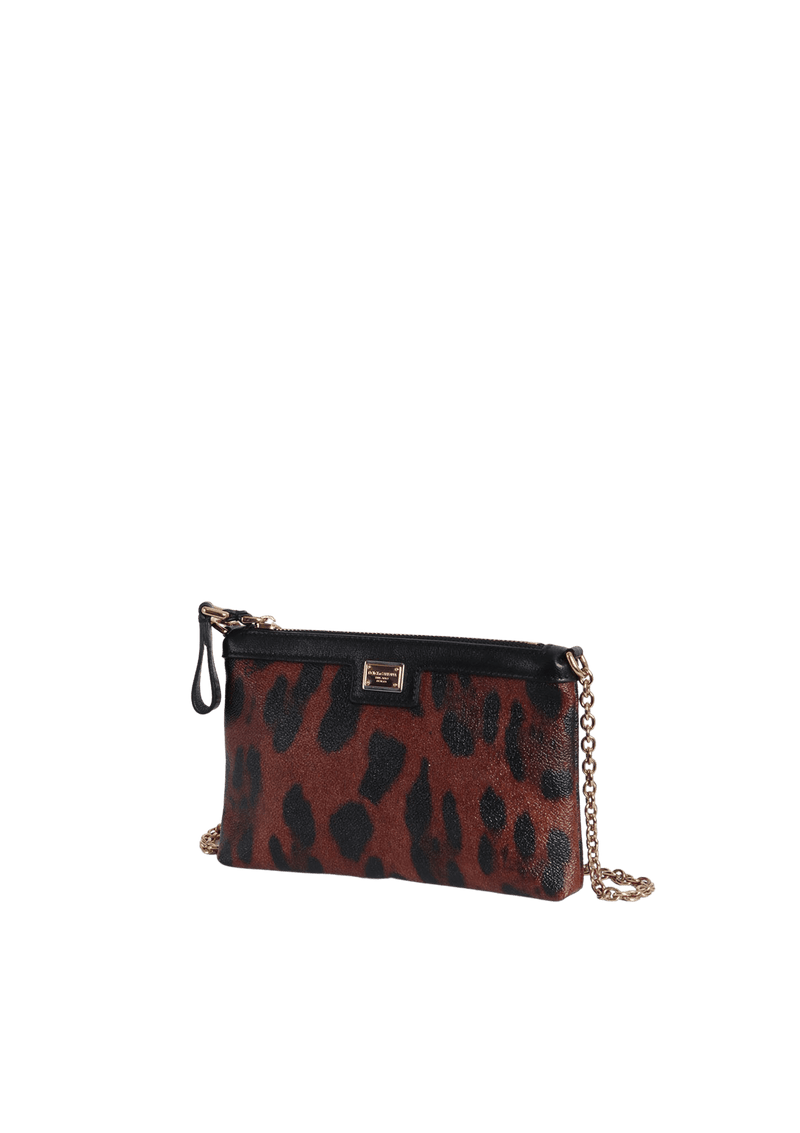 ANIMAL PRINT CHAIN BAG