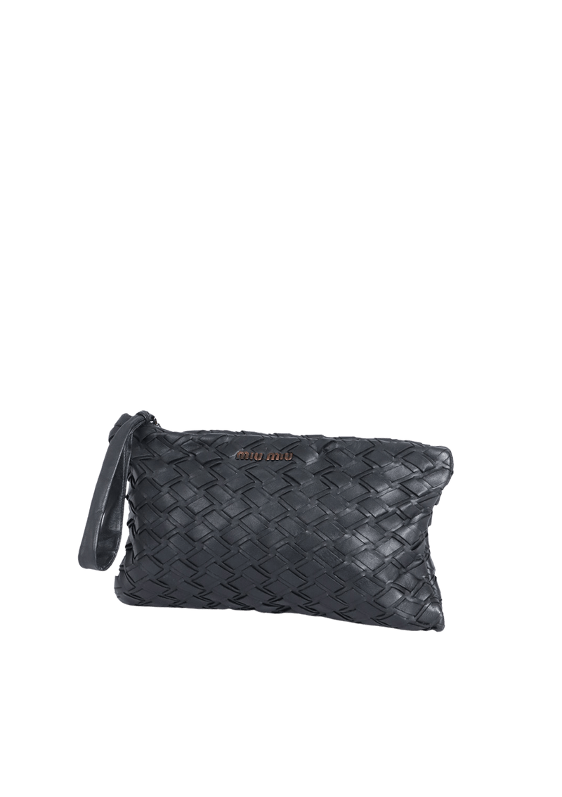 LEATHER WRISTLET