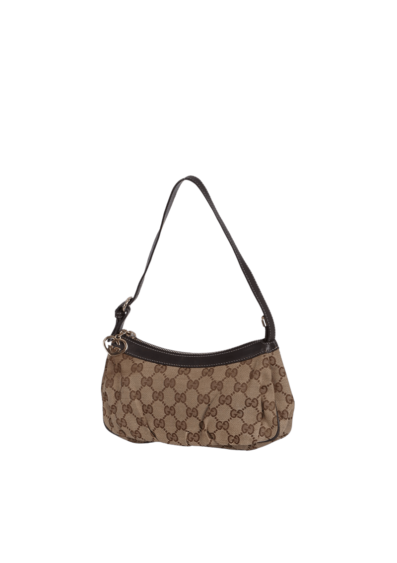 GG CANVAS INTERLOCKING G HEART BOAT POCHETTE