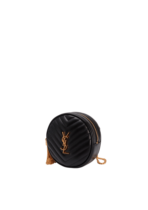 VINYLE ROUND CROSSBODY BAG