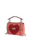 MEDIUM HEART ROCKSTUD SHOULDER BAG