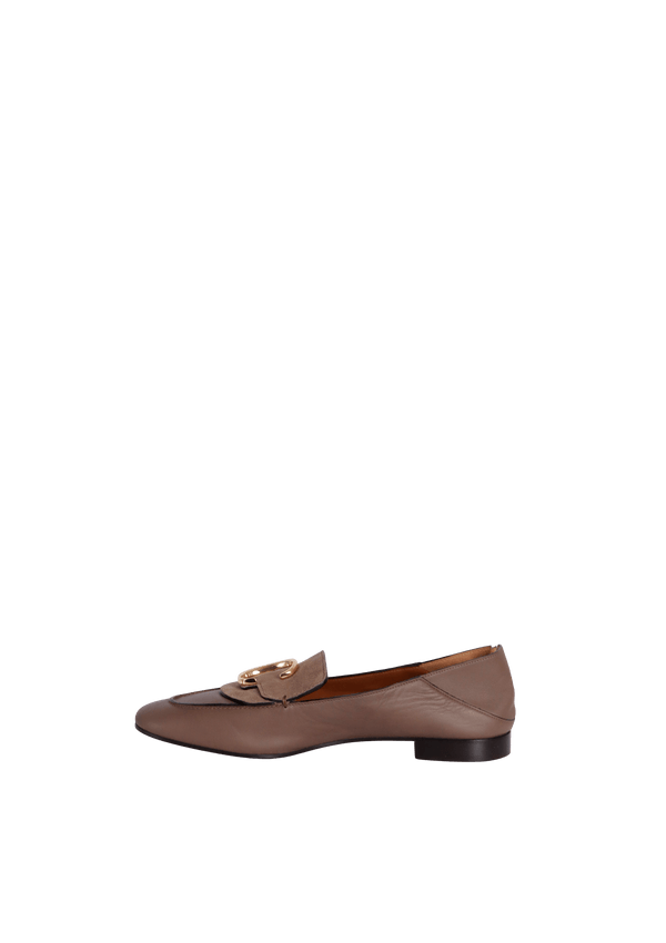 LEATHER LOAFERS 39