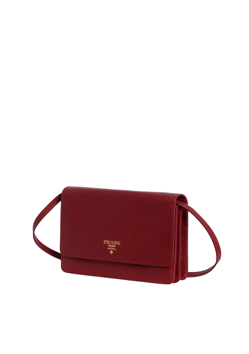 SAFFIANO WALLET ON STRAP