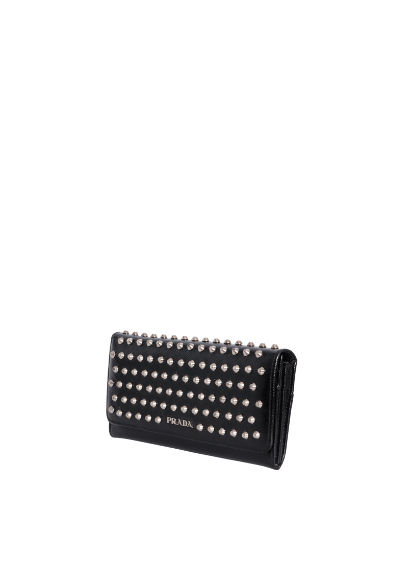 SAFFIANO STUDDED WALLET