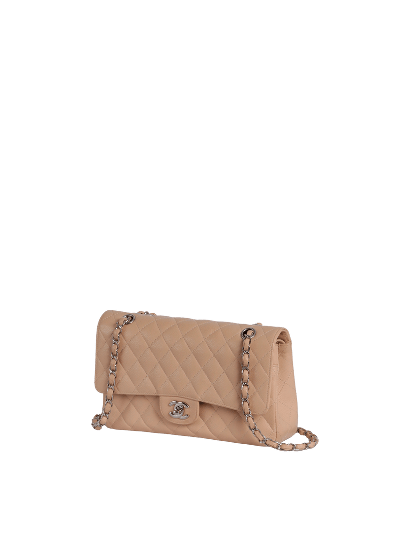 MEDIUM CLASSIC DOUBLE FLAP CAVIAR